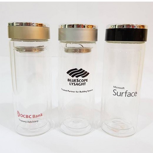 OCBC Bank Glass Mug & Microsoft Surface Glass Mug 